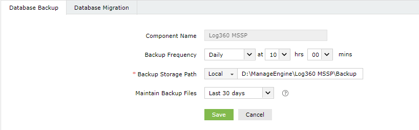 Database Backup