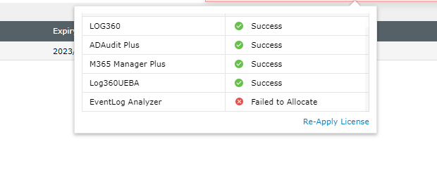 Manage Client License